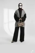 Abaya style kimono avec foulard